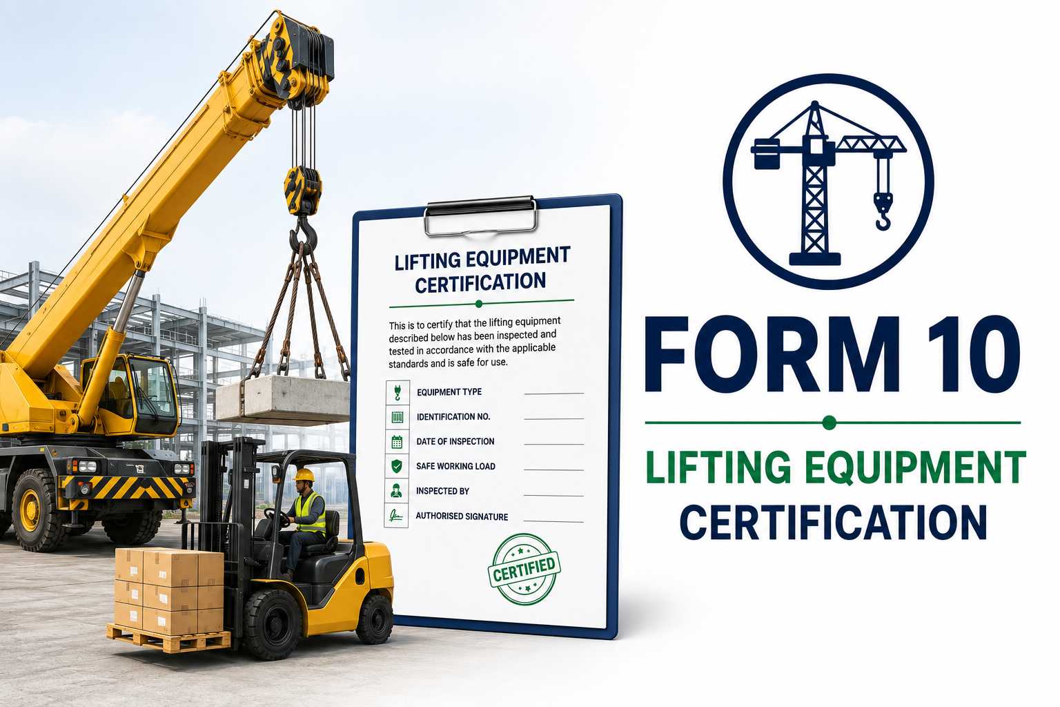 Form 10 Lifting Equipment Certification